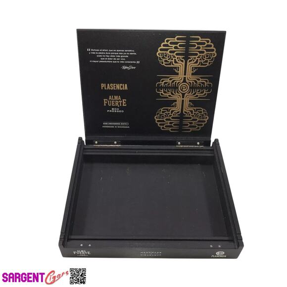 Plasencia Alma Fuerte Sixto Empty Wooden Cigar Box 10x8.25x1.5 - Picture 6 of 7